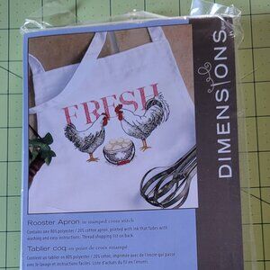 NIP Dimensions Rooster Apron Embroidery Kit